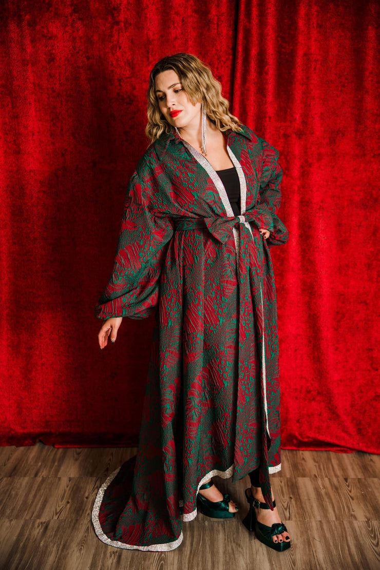 "La Fanciulla del West” Roma Coat with Swarovski Crystals