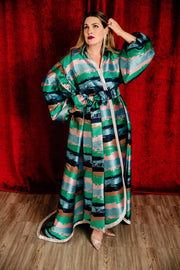 "Sea” Roma Coat with Swarovski Crystals