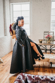 Assoluta Gown Coat: “Satin Quilt”