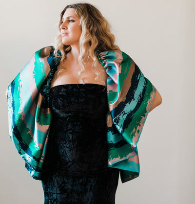 “Sea" Flounce Wrap