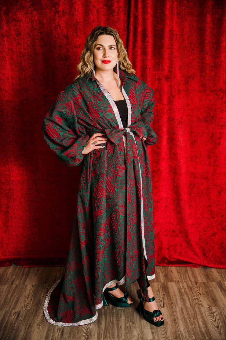 "La Fanciulla del West” Roma Coat with Swarovski Crystals