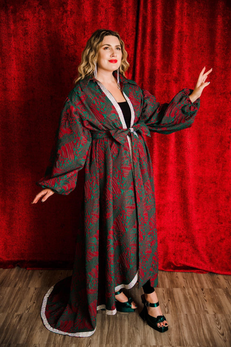 "La Fanciulla del West” Roma Coat with Swarovski Crystals