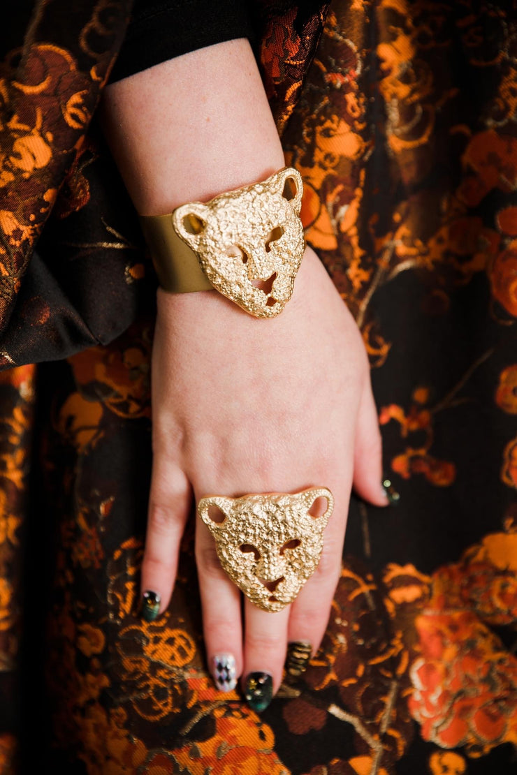 Leopard Cuff (Gold)