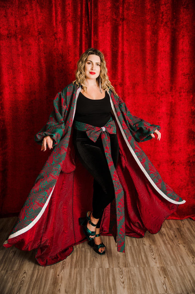 "La Fanciulla del West” Roma Coat with Swarovski Crystals