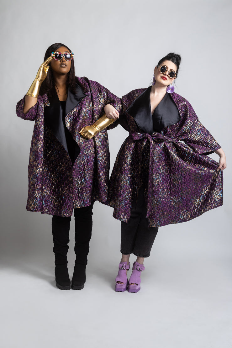 Reversible Opera Coat in “Semiramide"  (Purple)